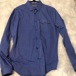 Express fitted button up shirt